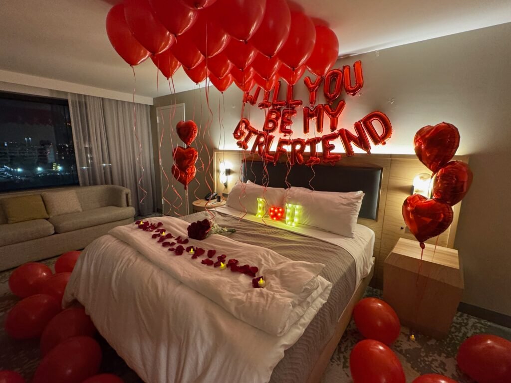 Hotel Room Girlfriend Proposal-Horizontal-High Quality